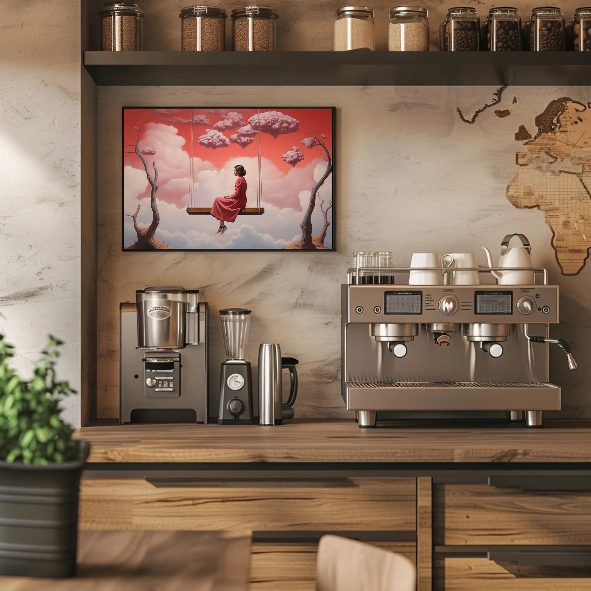 Surreal Swing in Dreamscape Fantasy or Mythology Poster