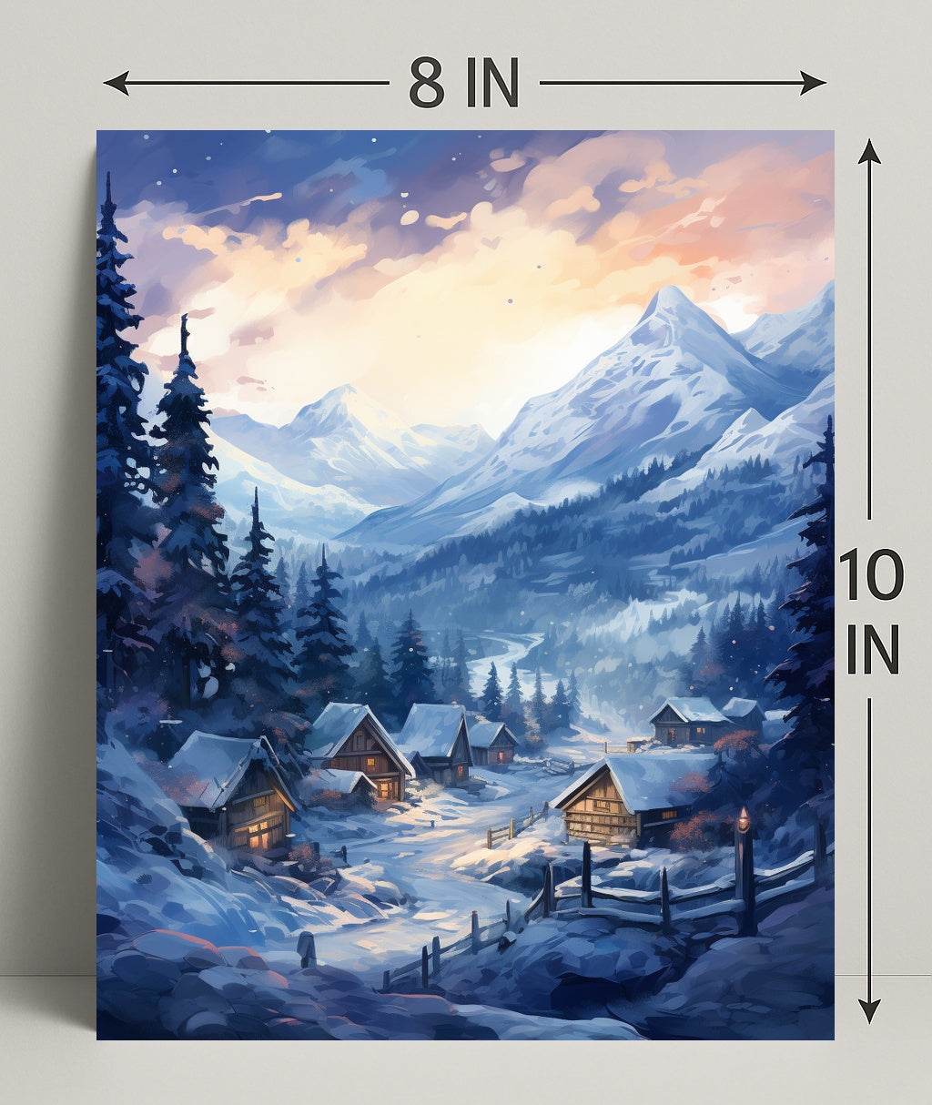 Winter Wonderland Village Poster