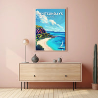 Whitsundays Tropical Getaway Travel Poster
