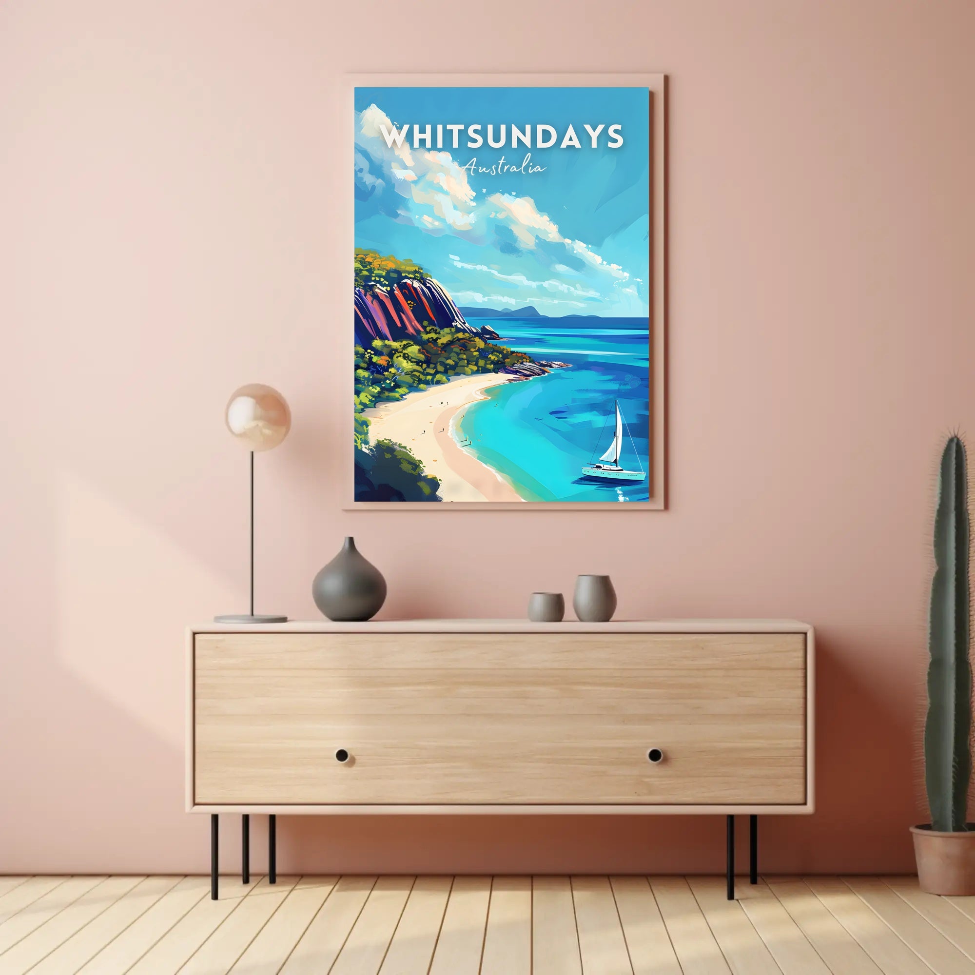 Whitsundays Tropical Getaway Travel Poster