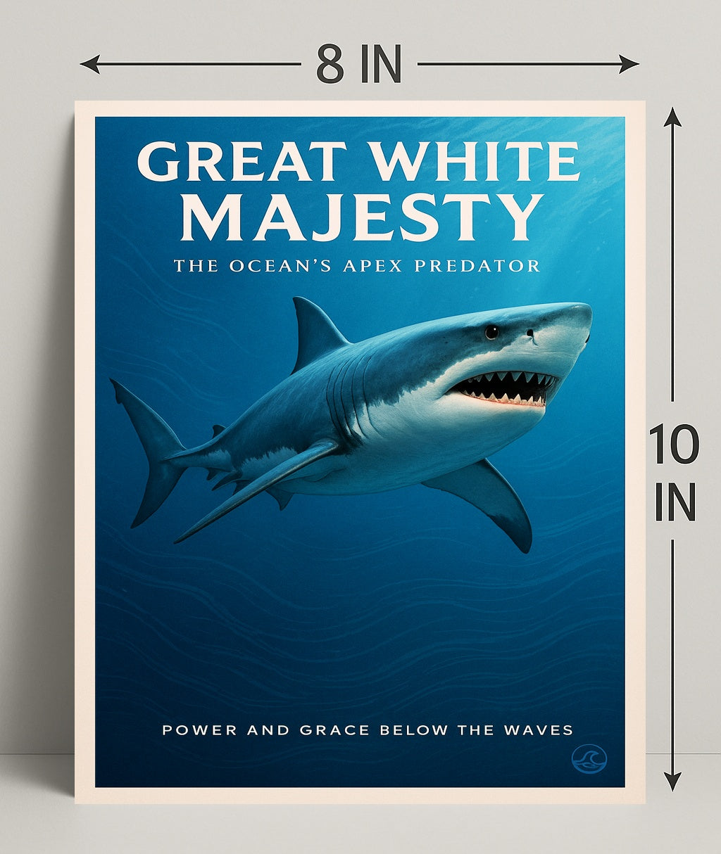 Great White Majesty Poster PosterGoat