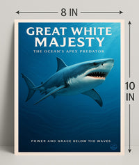 Great White Majesty Poster PosterGoat