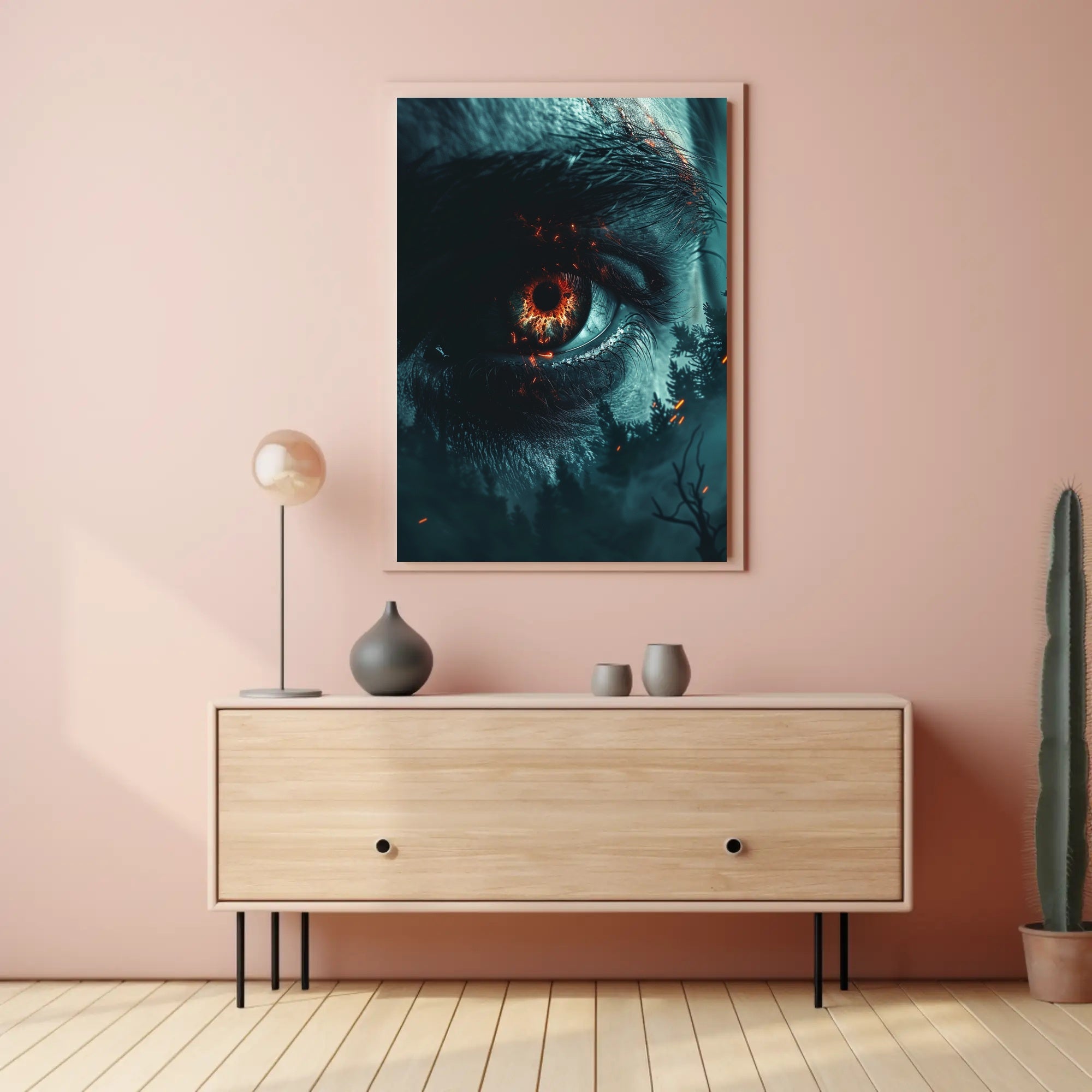 Lighthouse Under Aurora Borealis Coastal Poster Art PosterGoat