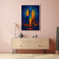 Meditative Buddha Chakra Wall Art Abstract or Artistic Poster