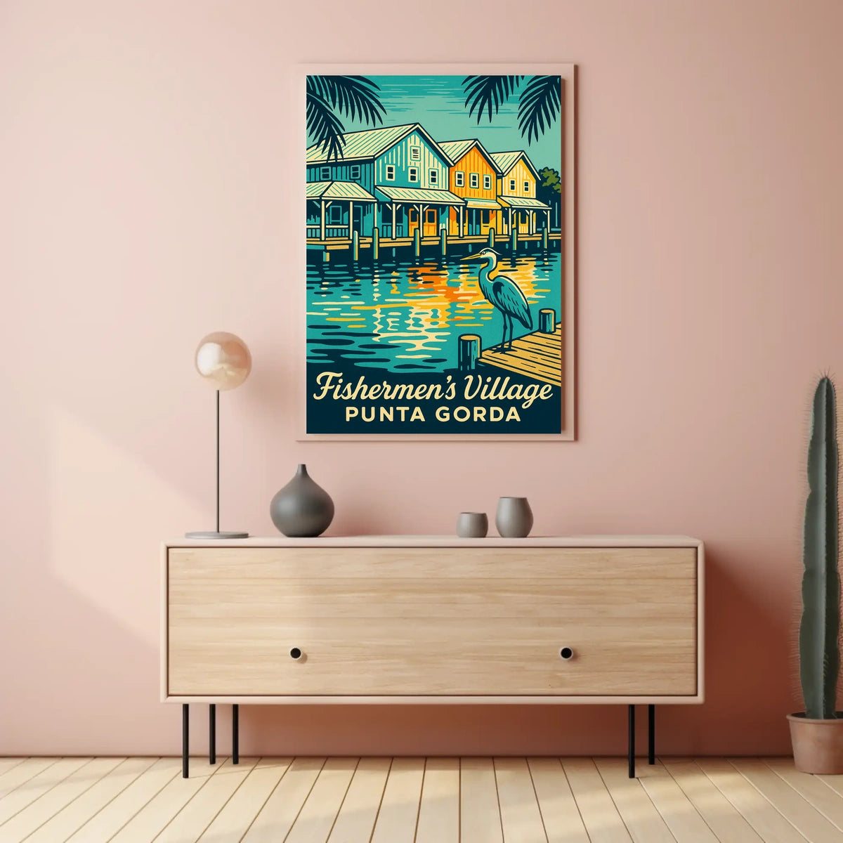 FishermenS Village Punta Gorda Poster