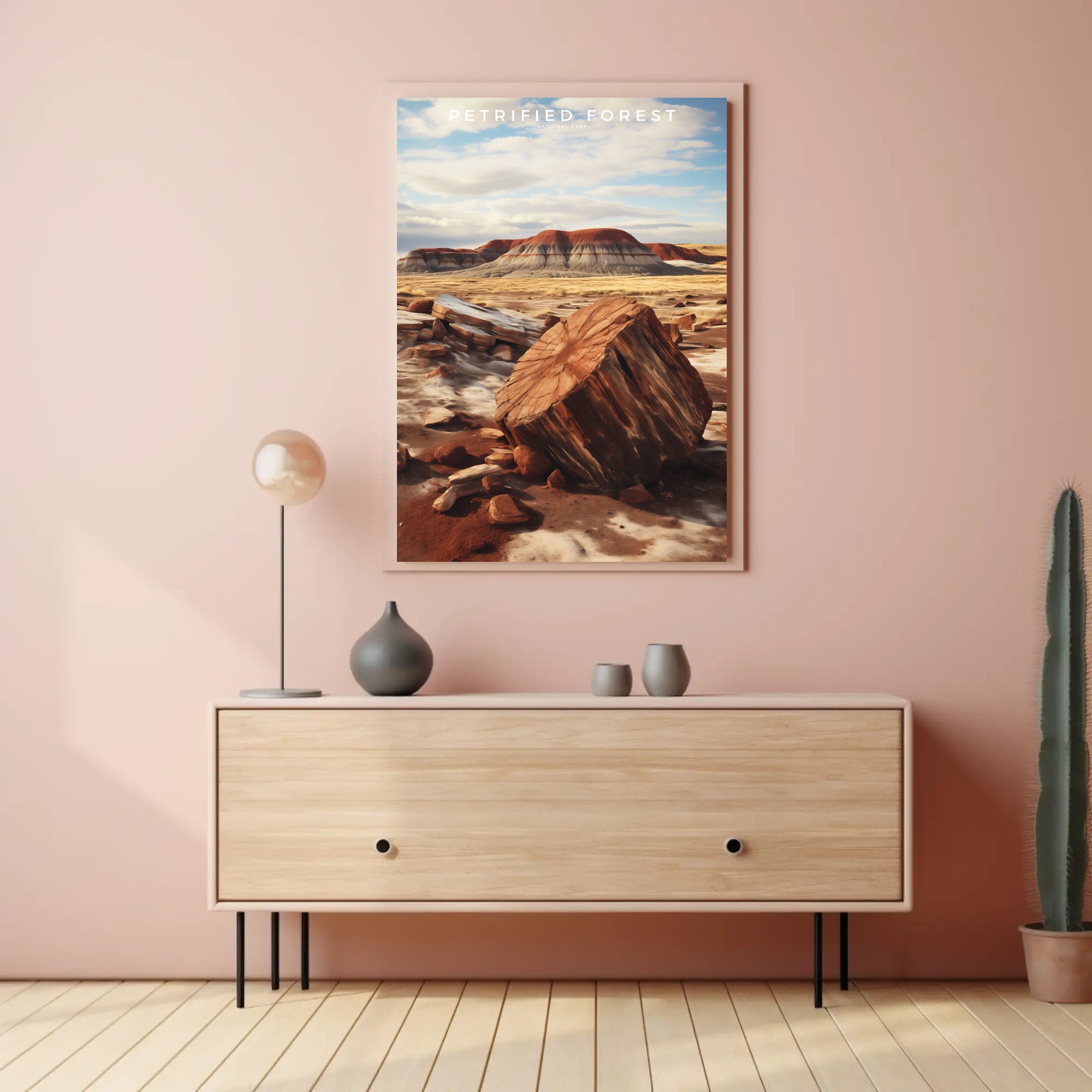 Petrified Forest Travel Poster Vintage National Park