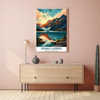 Kenai Fjords Scenic Art Print National Park Poster