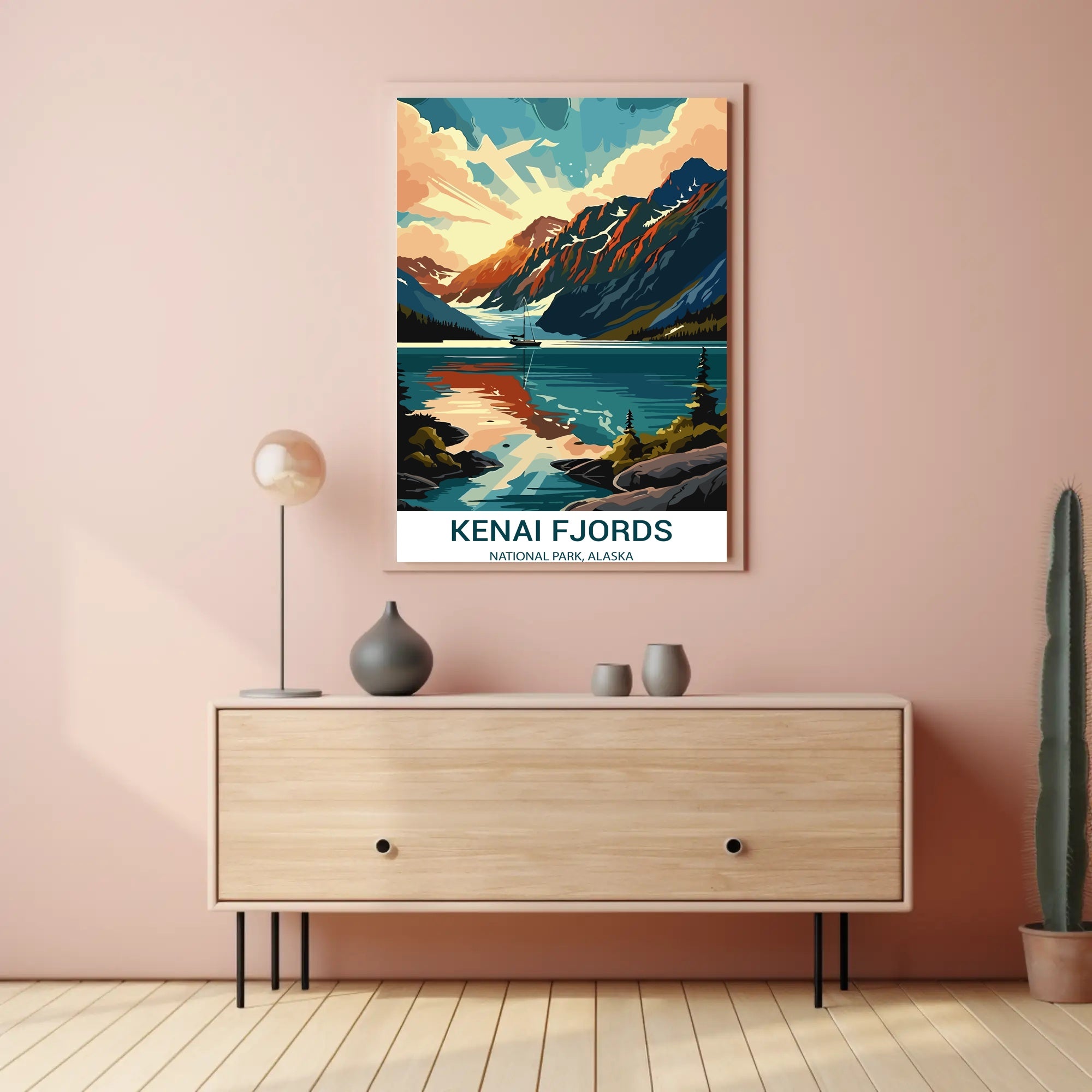 Kenai Fjords Scenic Art Print National Park Poster