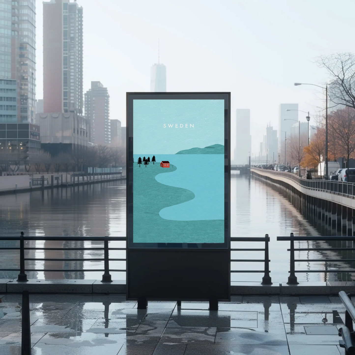 Sweden: Serene Landscape Poster