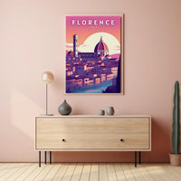 Florence Cathedral In Vibrant Colors: Poster