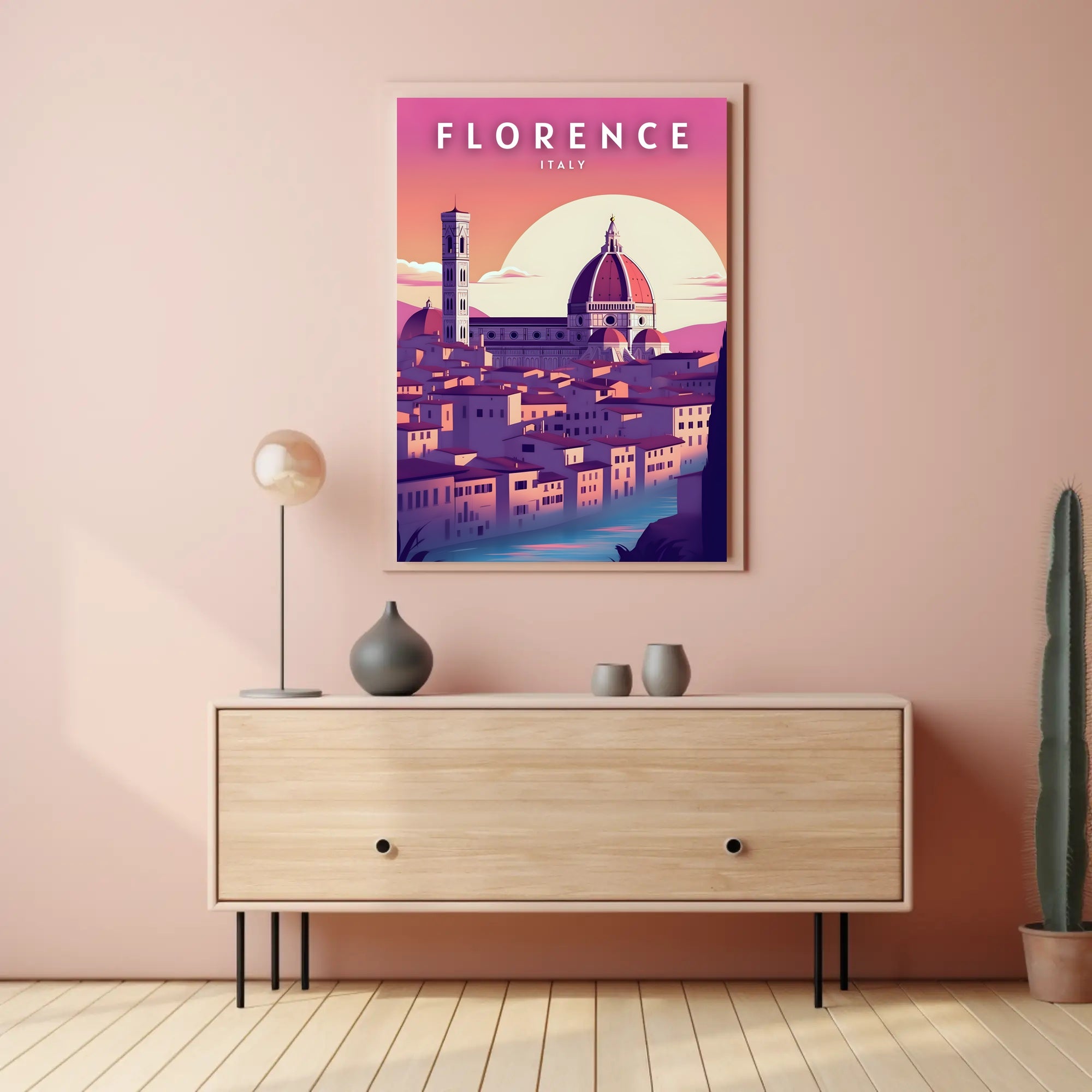 Florence Cathedral In Vibrant Colors: Poster