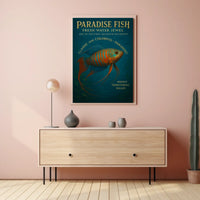 Paradise Fish Fresh Water Jewel Poster