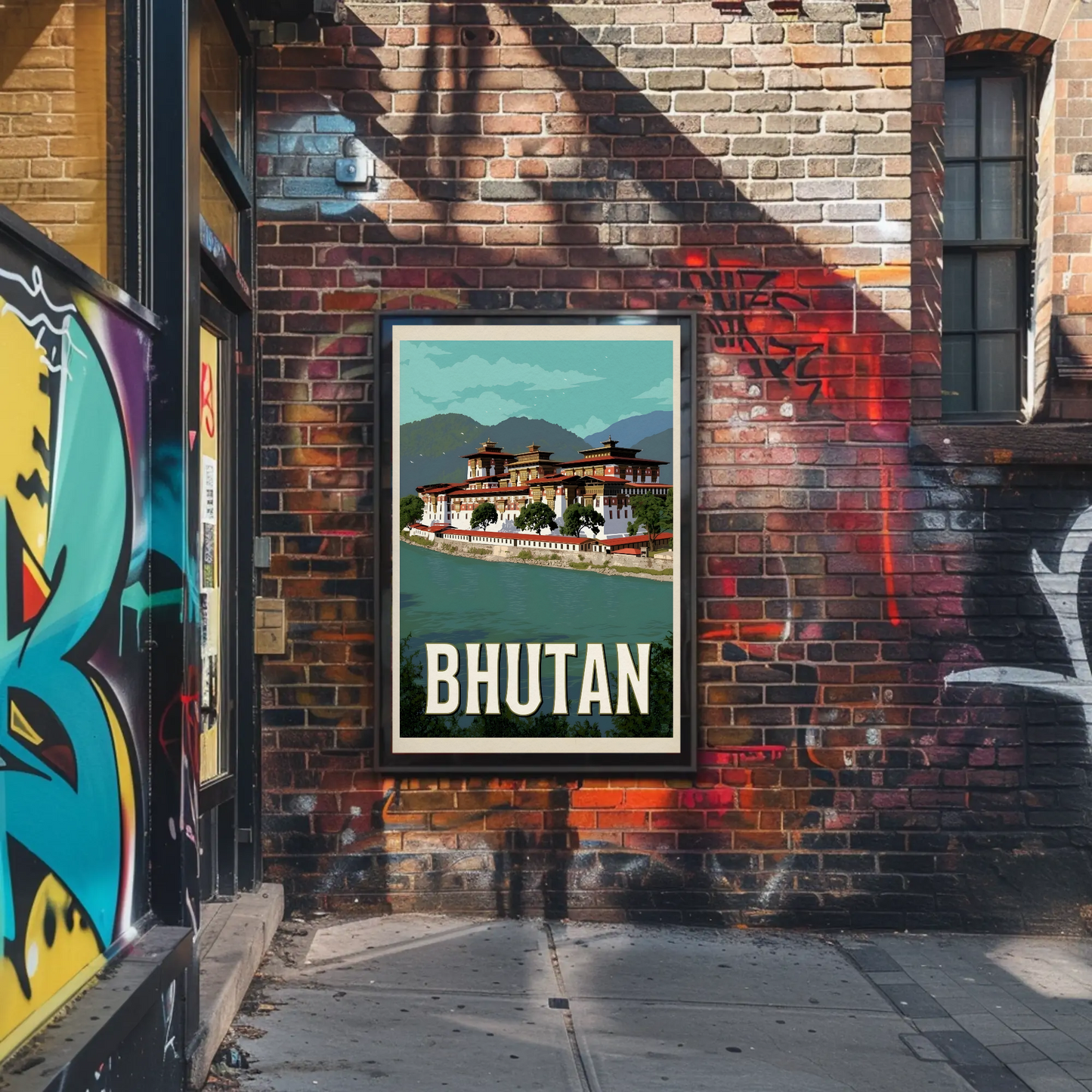 Vintage Poster Bhutan