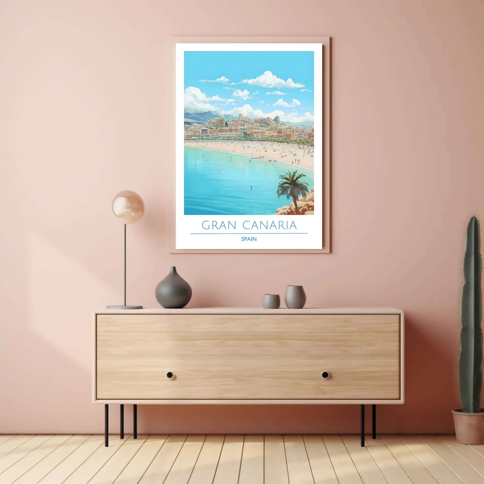 Gran Canaria Beach Scene Poster