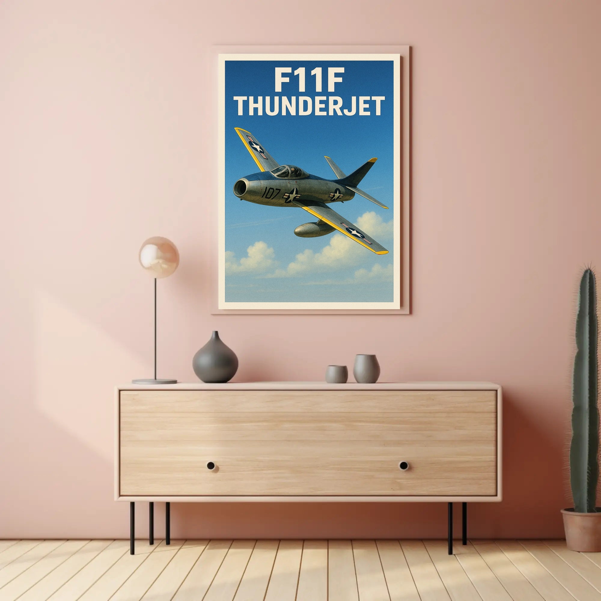 F11F Thunderjet Poster PosterGoat