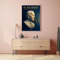 Joe Biden 3d bust 46th President Poster PosterGoat