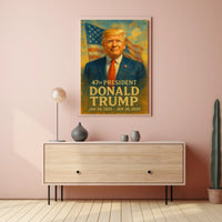 Trump Visionary Expressionism Patriotic Poster