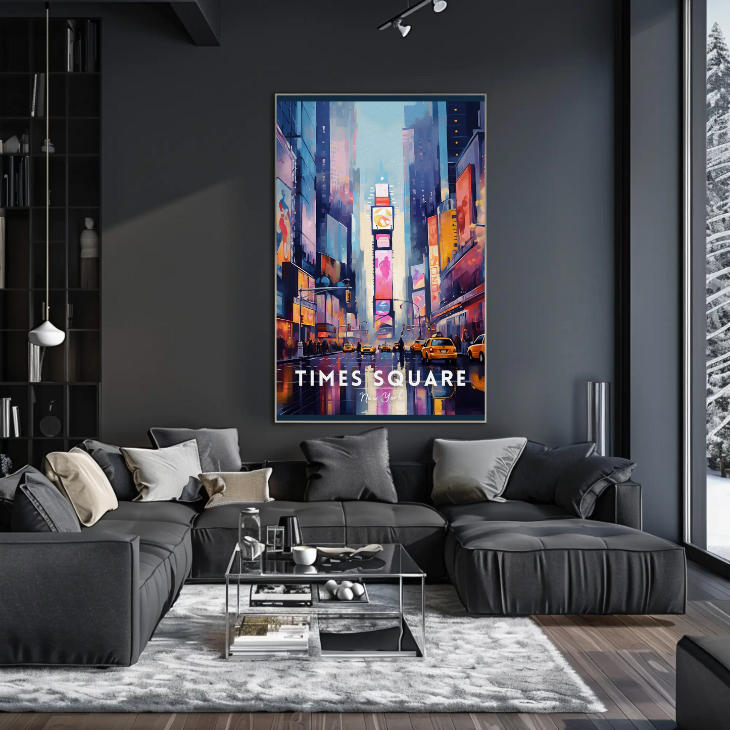 Time Square New York Iconic Poster