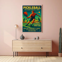 Pickleball The Game for All Ages Poster