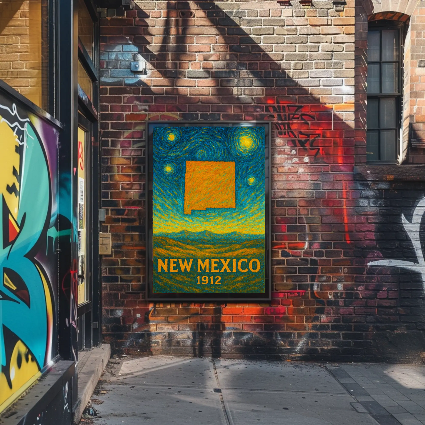 New Mexico Starry Night Poster