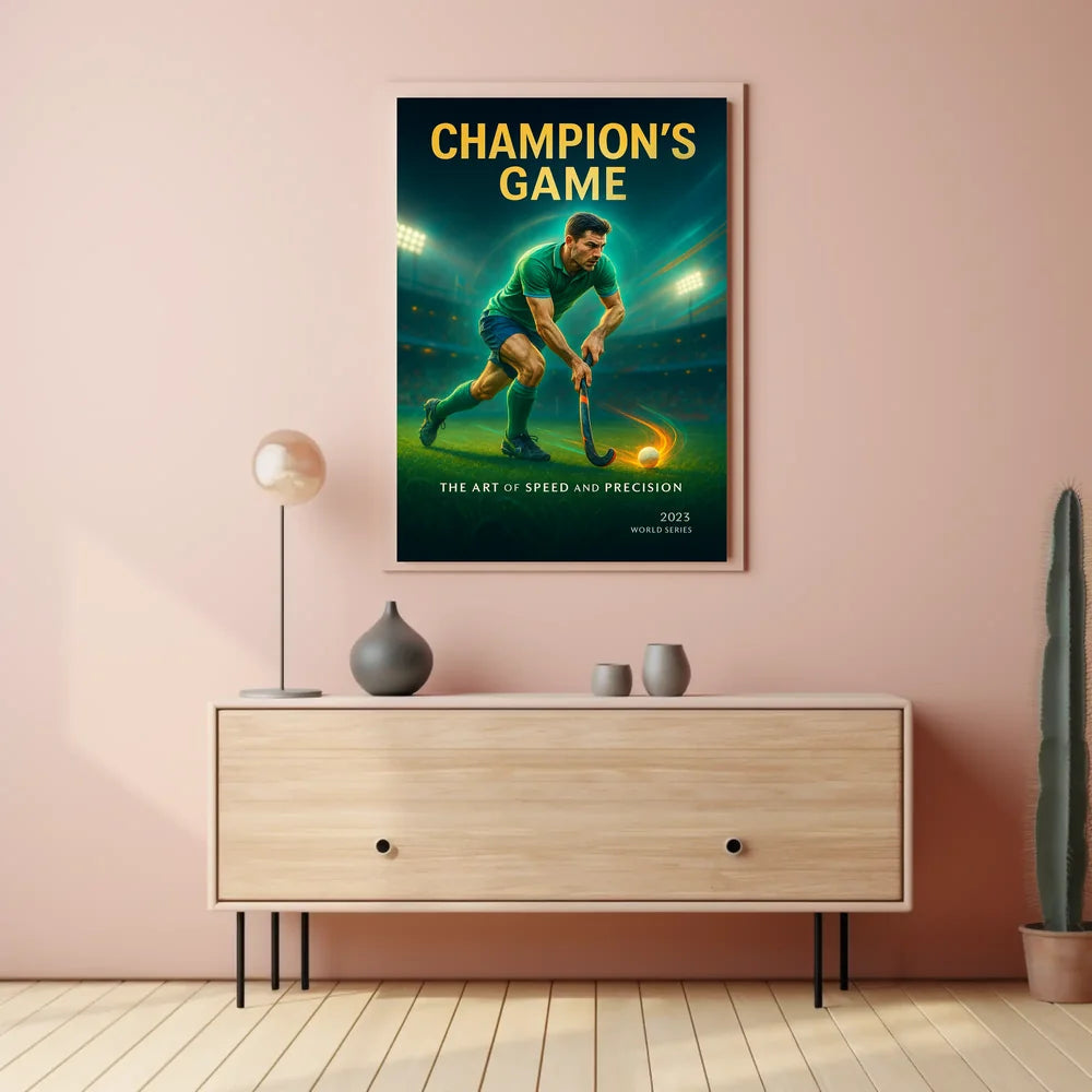 Champion's Game Sports Poster PosterGoat