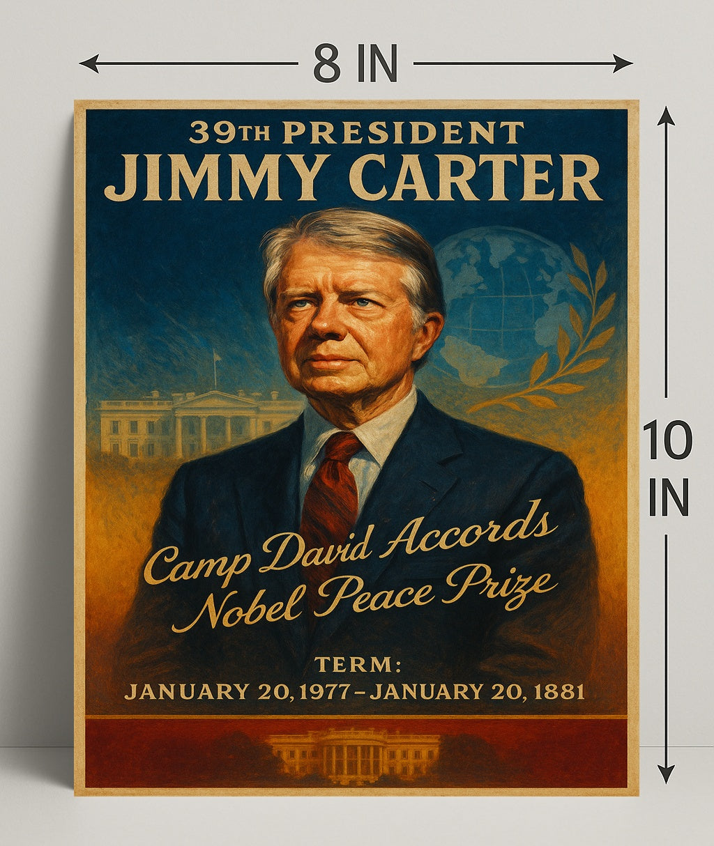 Jimmy Carter Legacy Vintage Presidential Poster