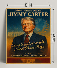 Jimmy Carter Legacy Vintage Presidential Poster