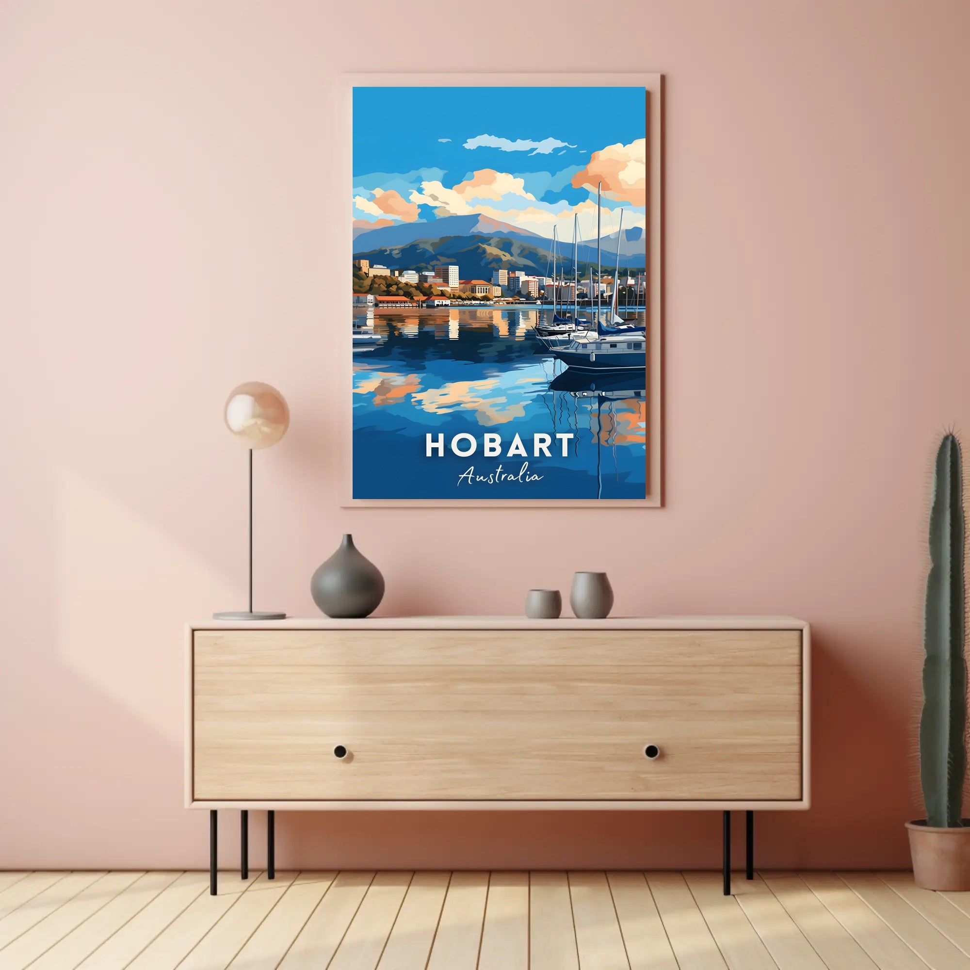 Hobart Scenic Harbor Travel Poster