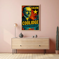 Calvin Coolidge 30th President of the United States Graffiti Pop Art Poster