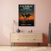 F-14 Tomcat Wings Out, Claws Ready Poster