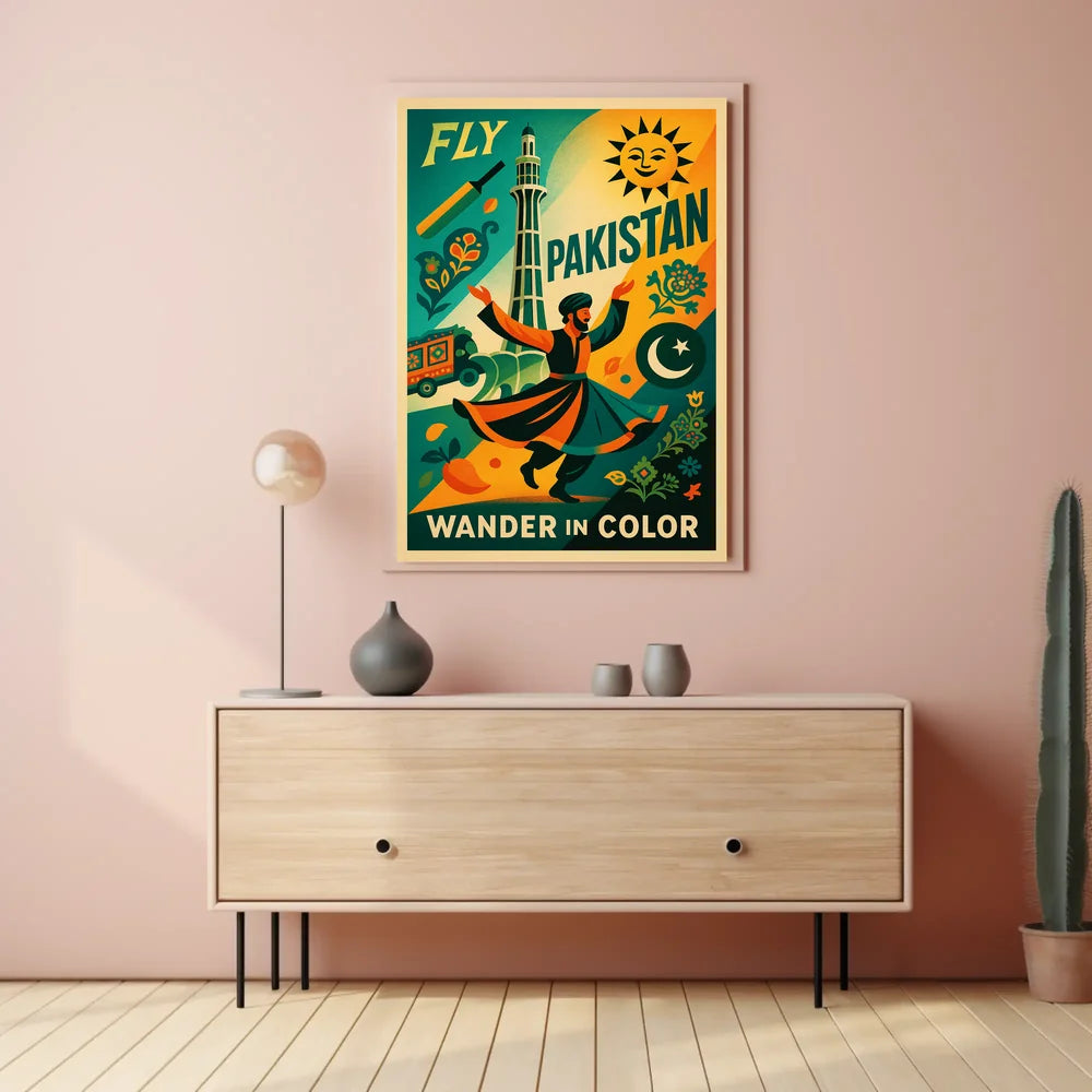 Wander In Color Pakistan's Cultural Expression Poster PosterGoat