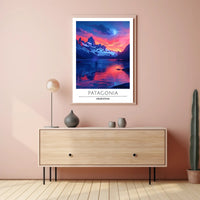Patagonia Nightscape Travel Poster