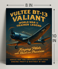 Vultee BT-13 Valiant World War II Trainer Legend Poster PosterGoat