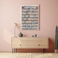 Sumo Wrestler Art Grid Poster