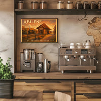 Abilene Railway Station Travel Poster Art Print