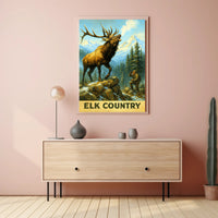 Elk Country Poster PosterGoat