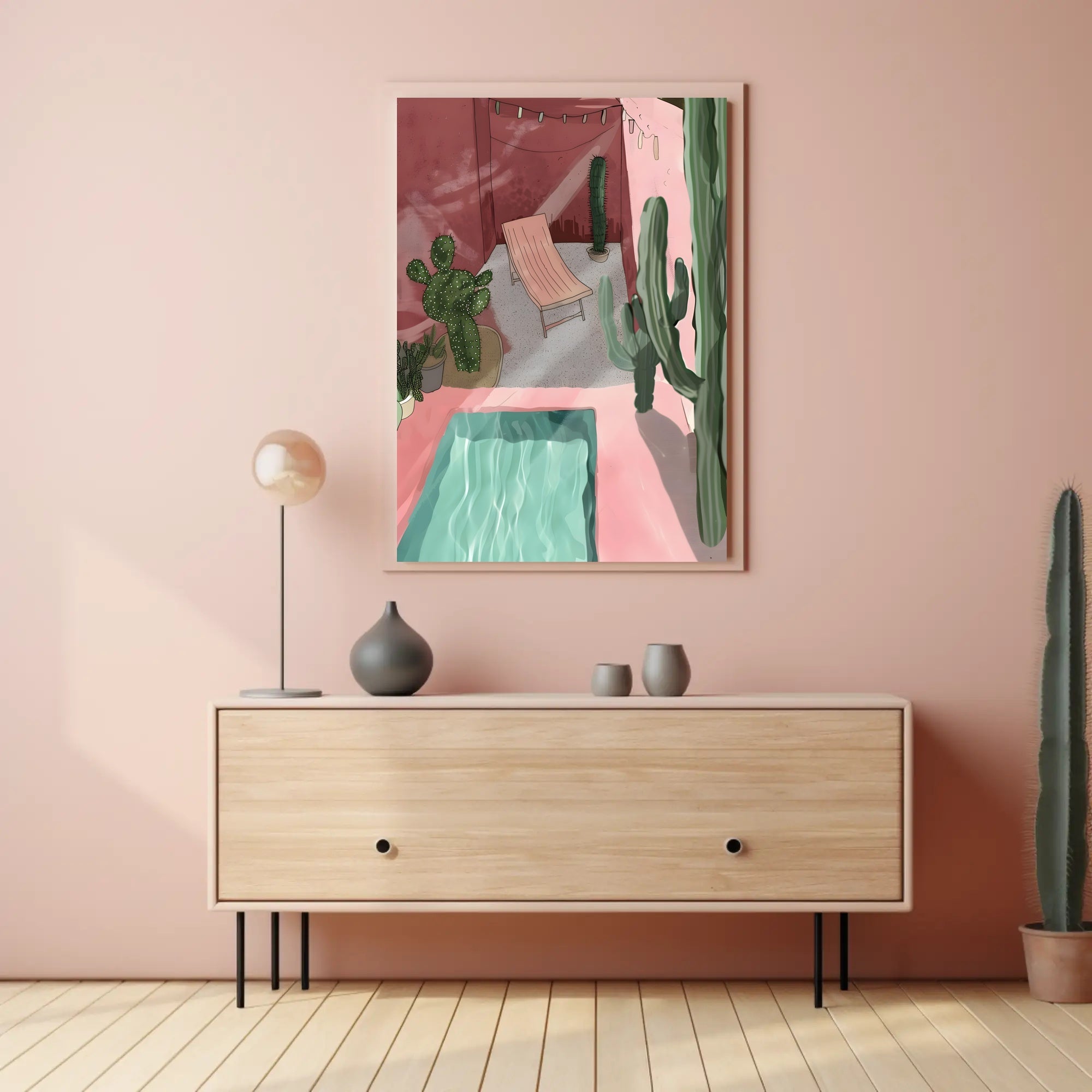 Desert Oasis Retreat Poster