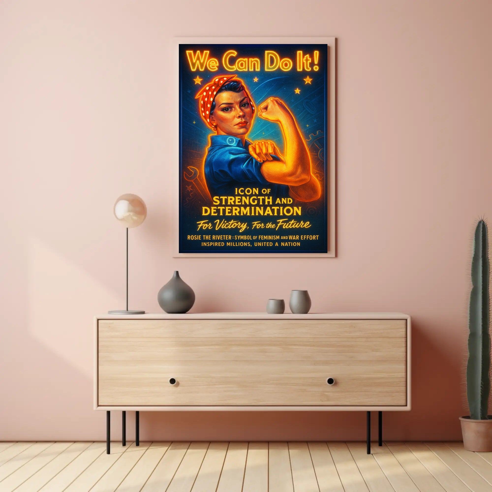 Icon of Strength and Determination Poster