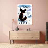 Vintage SAS Travel Poster: Explore Austria's Alpine Charm Travel Poster PosterGoat