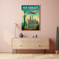 Vintage New York City Travel Poster PosterGoat