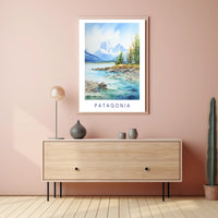 Patagonian Landscape Scenic View National Park Poster PosterGoat