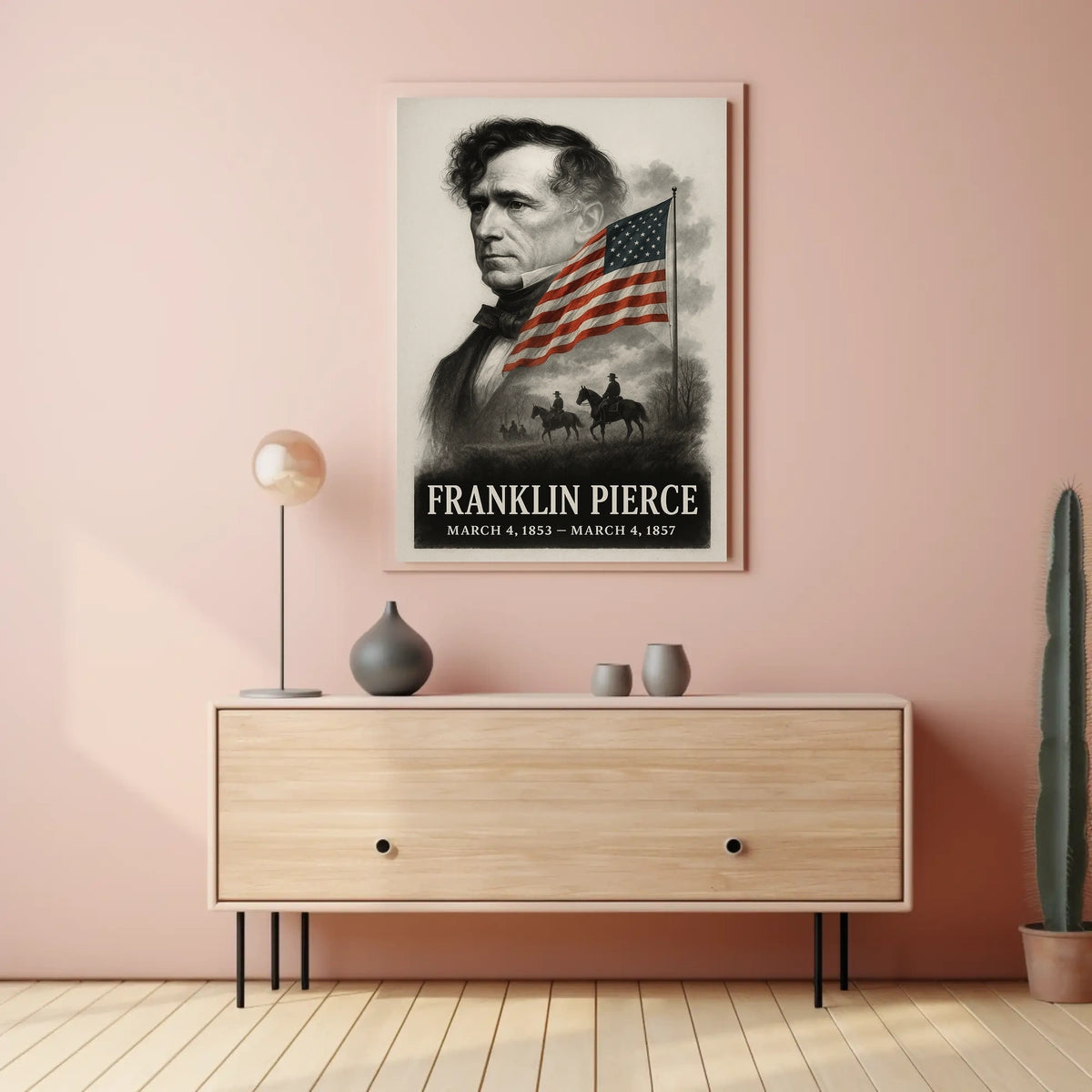 Franklin Pierce 14th President of the United States Reflections Poster