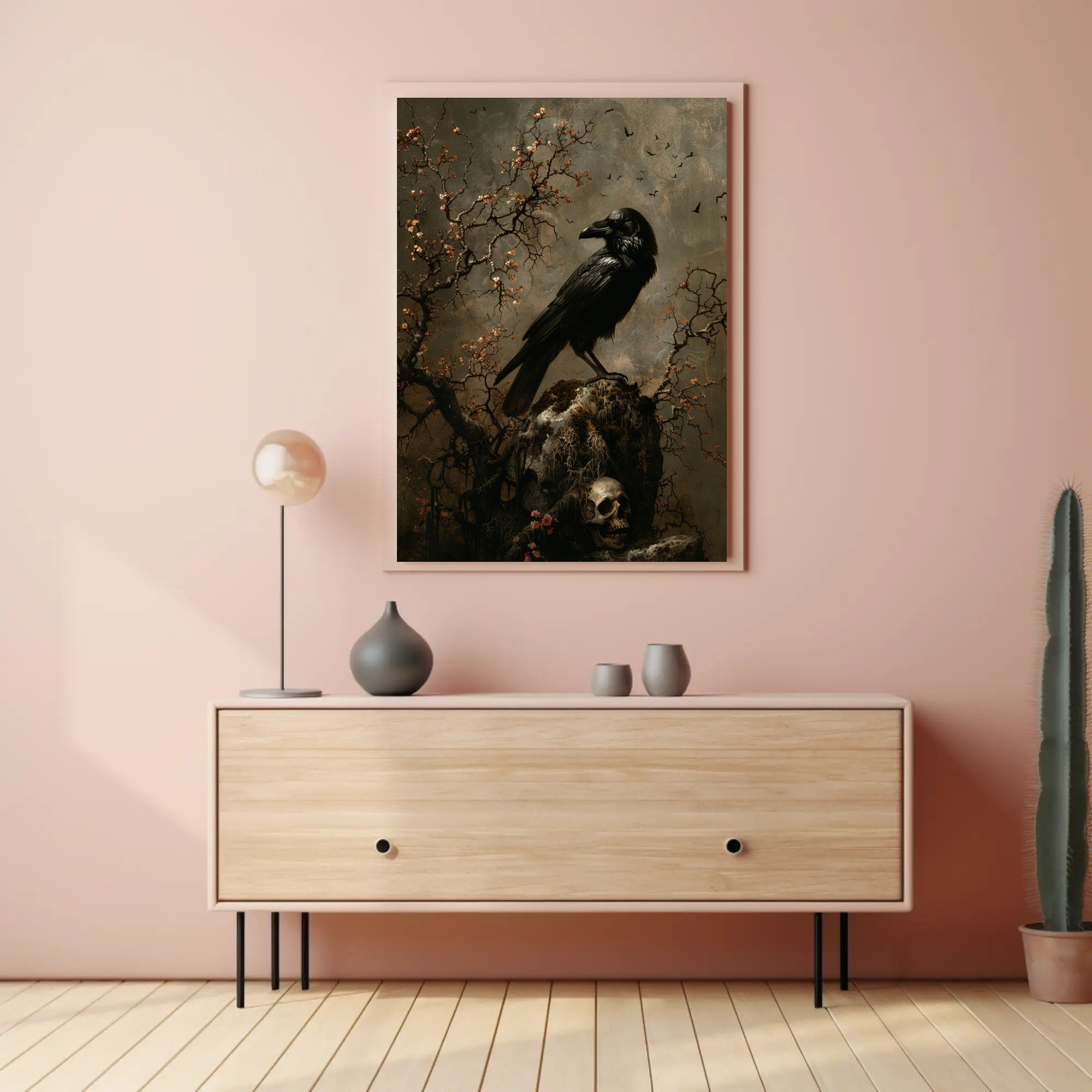The Raven's Perch Wall Art Poster for Home Decor and Nature Lovers PosterGoat