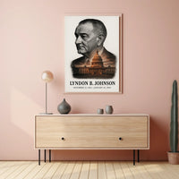 Lyndon B. Johnson 36th President of the United States Reflections Poster