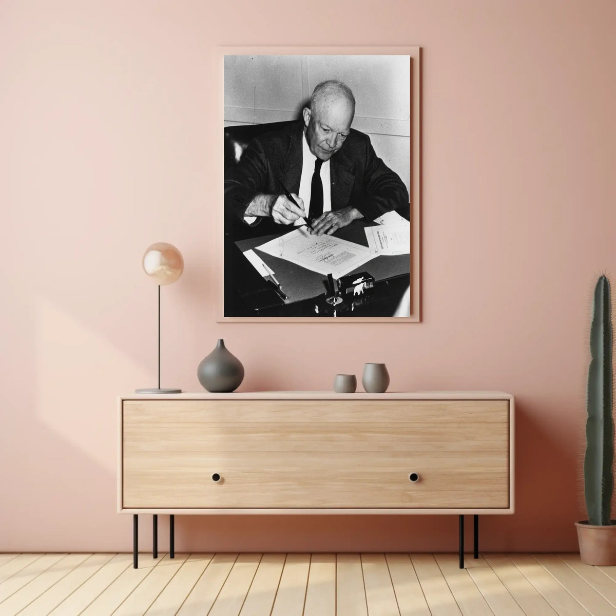 Candid Working Portrait – Dwight D. Eisenhower Poster