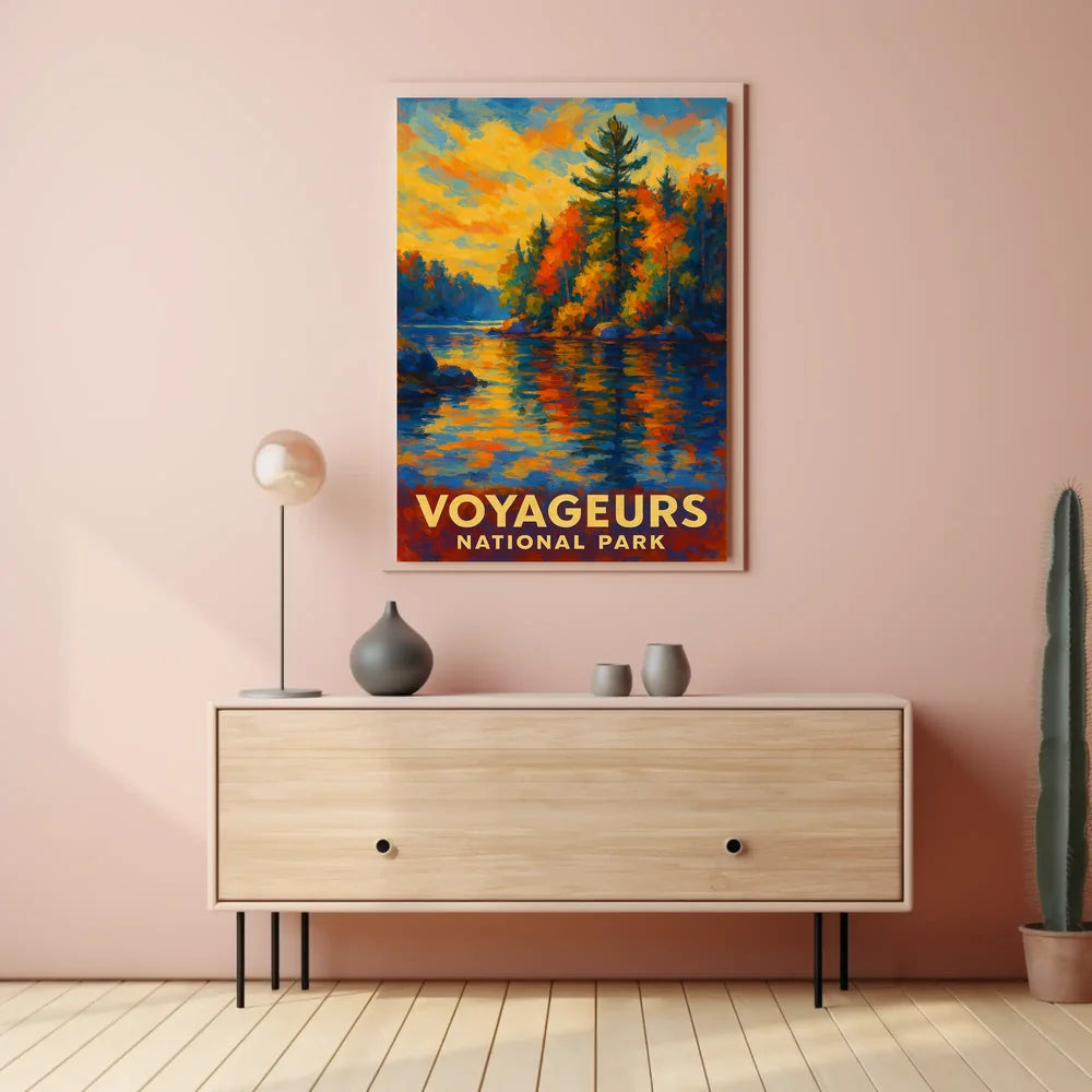 Abstract Voyageurs Poster Minimalist Travel Wall Art Home