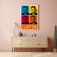 Clinton Pop Art Poster