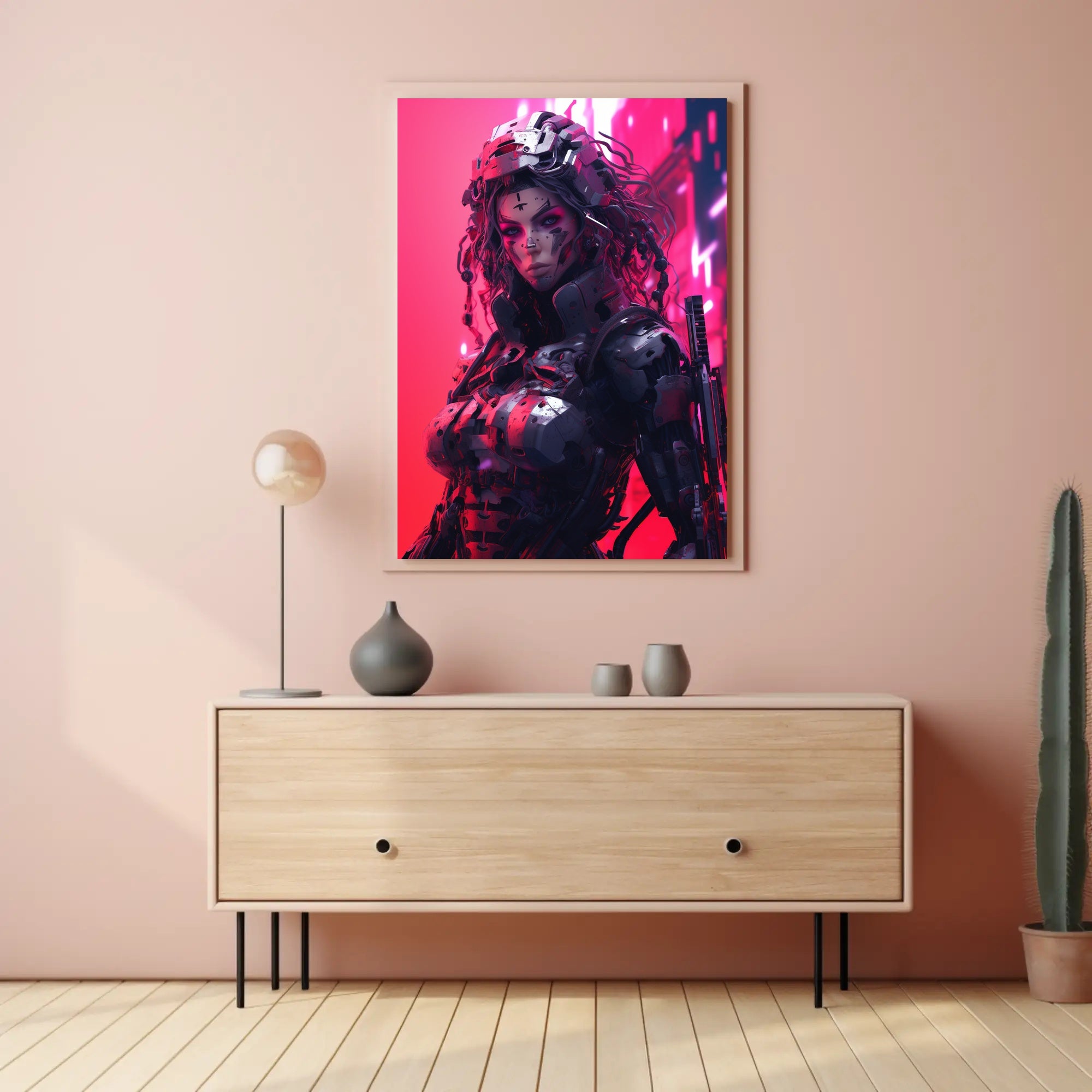 Futuristic Cyborg High-Tech Cyberpunk Poster Sci-Fi Poster