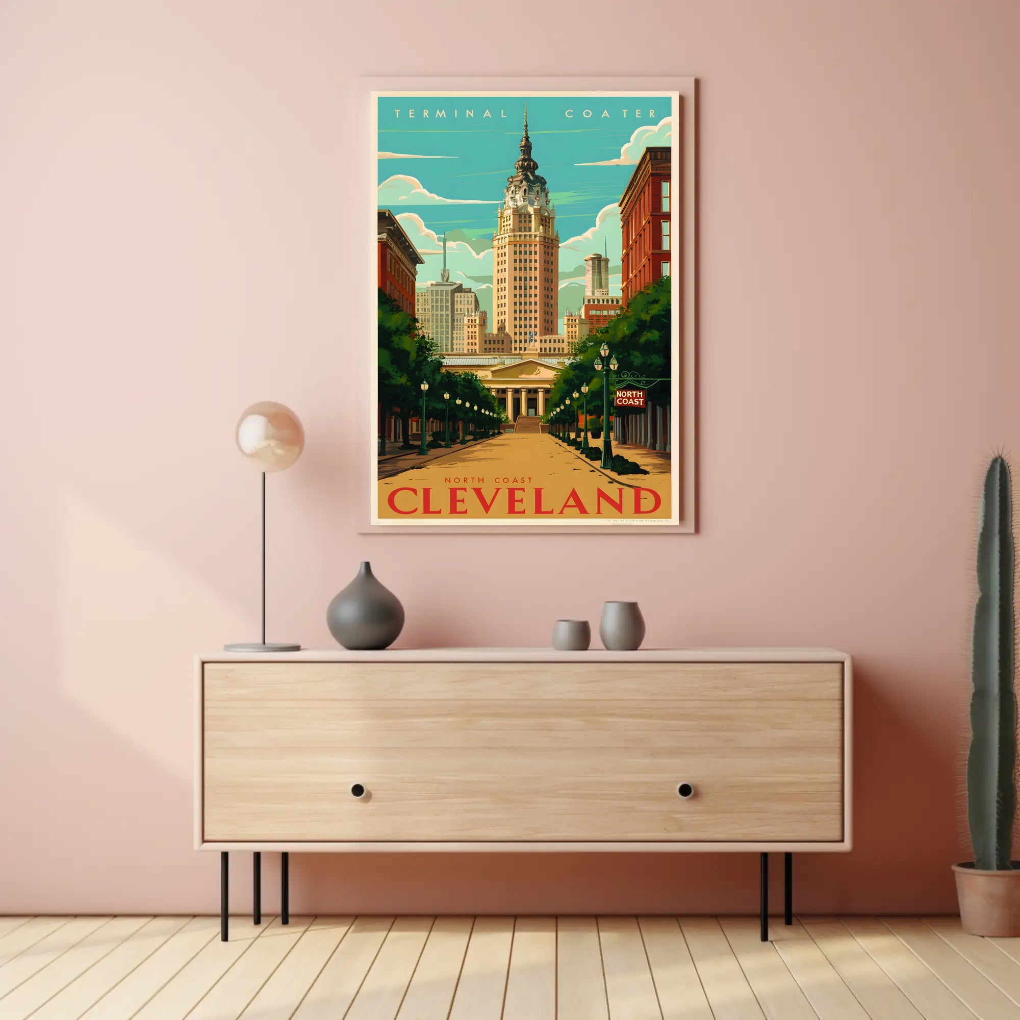 Discover Cleveland's Architectural Charm Poster
