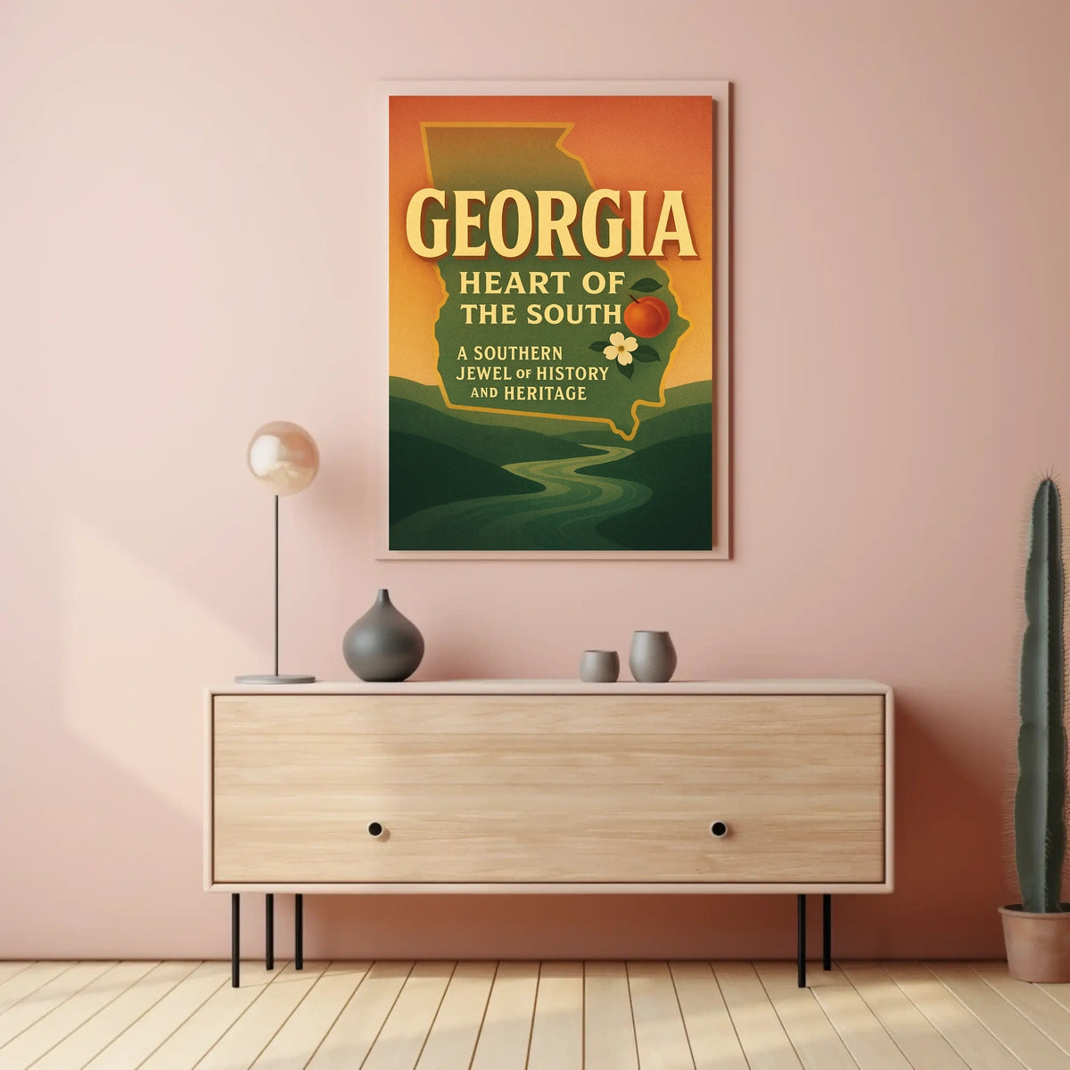 Georgia Heart Of The South Poster